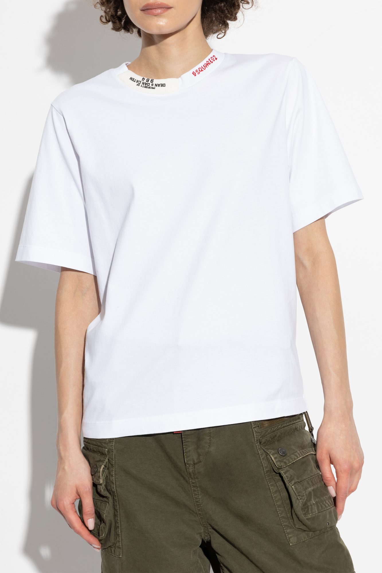 White T-shirt with logo Dsquared2 - Vitkac AS
